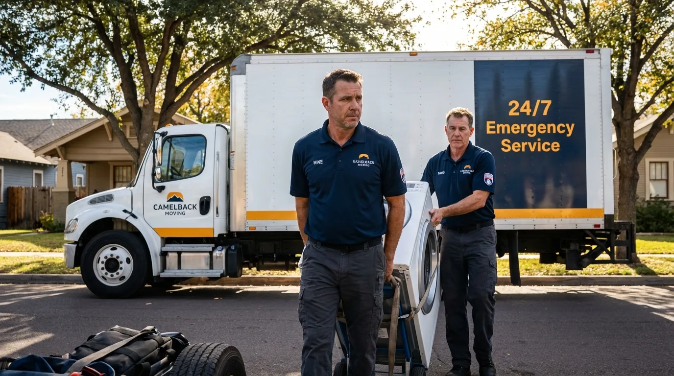 CamelBack Moving crew loading furniture in Hampden Sydney, VA
