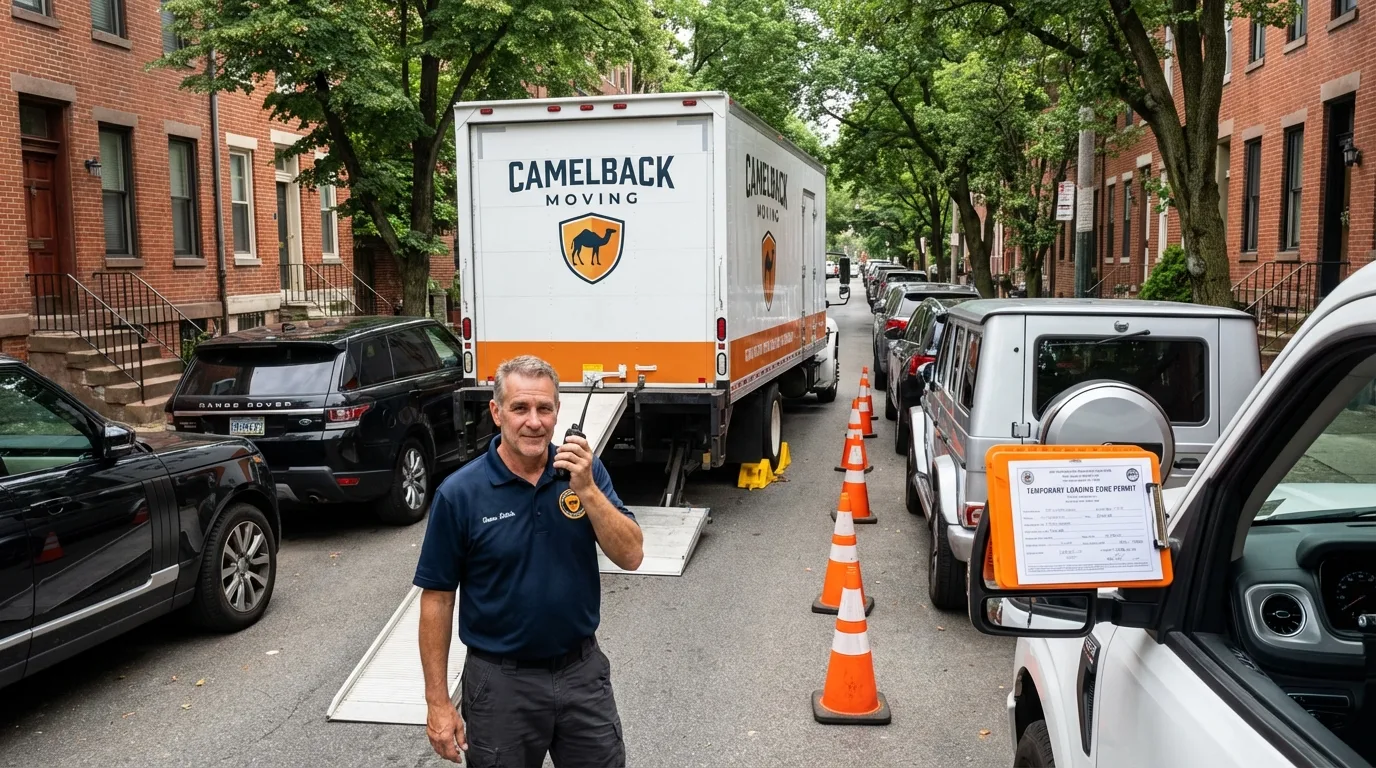 City street loading permit setup in Hampden Sydney, VA
